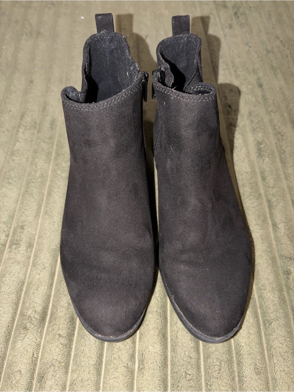 ASOS Black Suede Chelsea-Style Ankle Boots